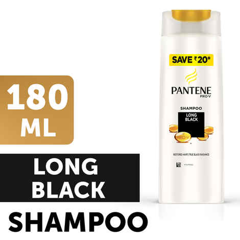 Buy Pantene Long Black Shampoo (180 ml) - Purplle