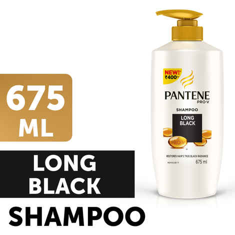 Buy Pantene Long Black Shampoo (675 ml) - Purplle