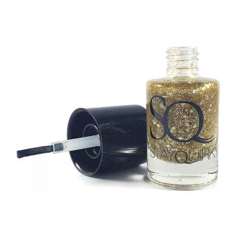 Buy Stay Quirky Nail Polish, Shimmer, Golden - Molten Glass 657 - Purplle