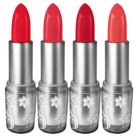 Buy Organistick Lipstick Combo Pack: Ready Red, Blood Red, Light Maroon and C Red Pack No. 6 (16 g) - Purplle