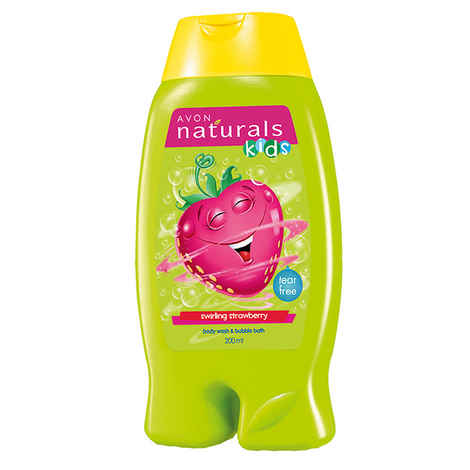 Buy Avon Naturals Kids Little Delights Swirling Strawberry Tear Free Body Wash (200 ml) - Purplle