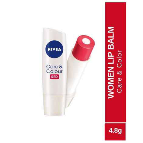 Buy Nivea Lip Balm Care & Color Red (4.8 g) - Purplle