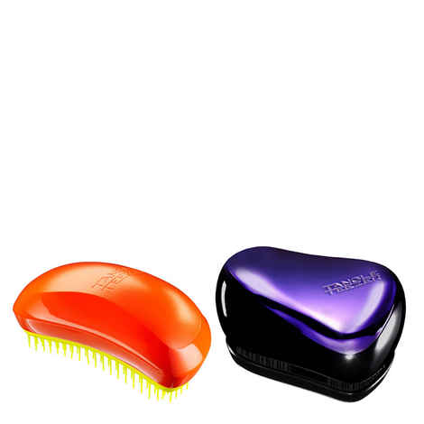Buy Tangle Teezer Combo Salon Elite Orange and Yellow and Compact Purple and Black - Purplle