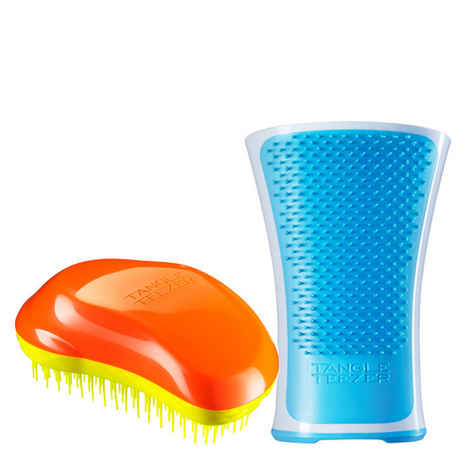 Buy Tangle Teezer Combo Original Orange and Yellow and Aqua Blue and White - Purplle