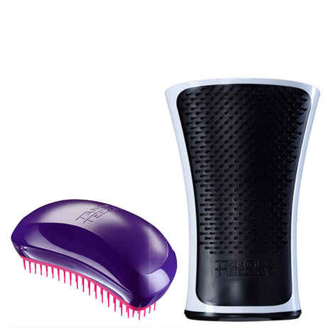 Buy Tangle Teezer Combo Salon Elite Purple and Pink and Aqua Black and White - Purplle