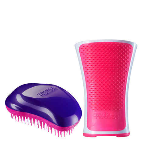 Buy Tangle Teezer Combo Original Purple and Pink and Aqua Pink and White - Purplle