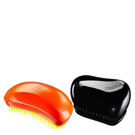 Buy Tangle Teezer Combo Salon Elite Orange and Yellow and Compact Black - Purplle