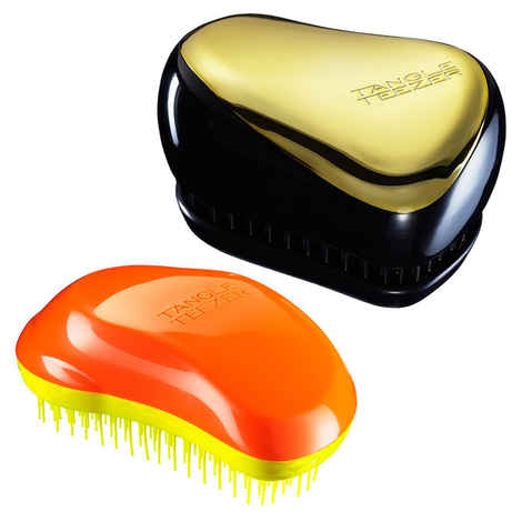 Buy Tangle Teezer Combo Original Orange and Yellow and Compact Gold and Black - Purplle