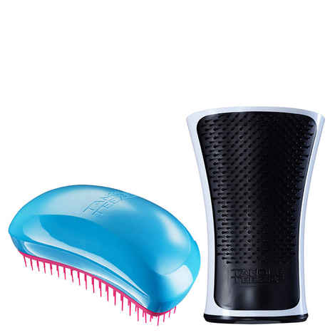Buy Tangle Teezer Combo Salon Elite Blue and Pink and Aqua Black and White - Purplle