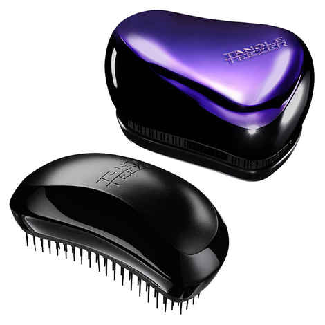 Buy Tangle Teezer Combo Salon Elite Black and Compact Purple and Black - Purplle