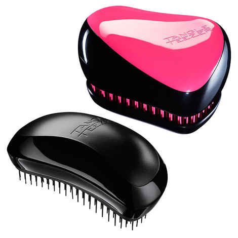 Buy Tangle Teezer Combo Salon Elite Black and Compact Pink and Black - Purplle