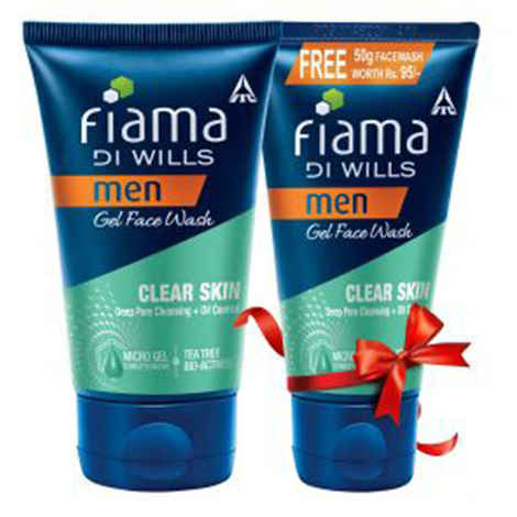 Buy Fiama Di Wills Men Clear Skin Gel Facewash (100 ml) + Face Wash Free - Purplle