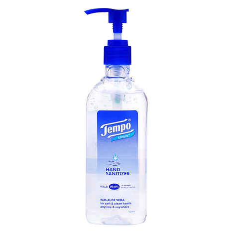 Buy Tempo Cleans Hand Sanitizer Pump Bottle (250 ml) - Purplle