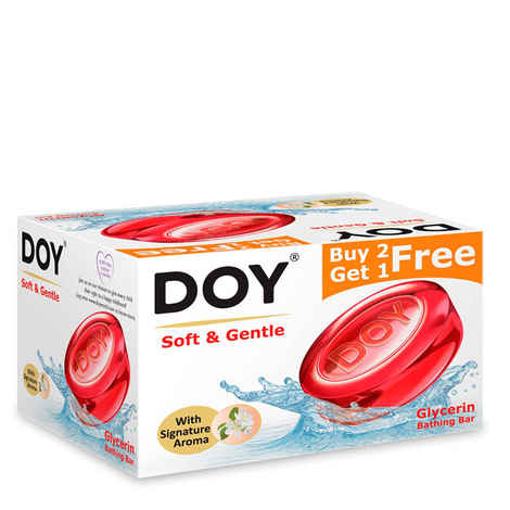 Buy Doy Soft & Gentle Glycerin Transparent Soap (125 g)(Buy 2 Get 1 Free) - Purplle
