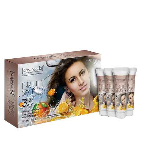Buy Aryanveda Fruit Secrets 3X Home Spa Kit (55 g) - Purplle