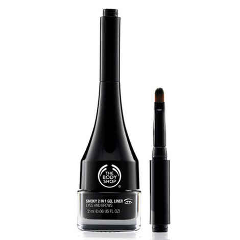 Buy The Body Shop Smoky 2 In 1 Gel Liner Black (2 ml) - Purplle