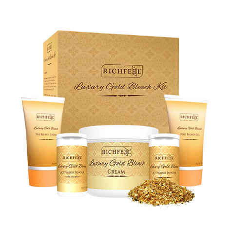 Buy Richfeel Luxury Gold Bleach Kit (320 g) - Purplle