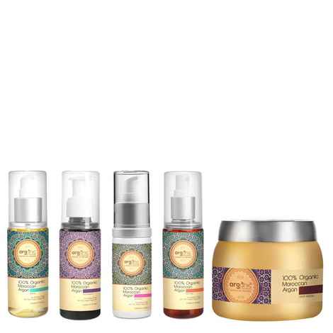 Buy Arganic 100% Organic Moroccon Hair Combo Pack5 (50 ml) - Purplle