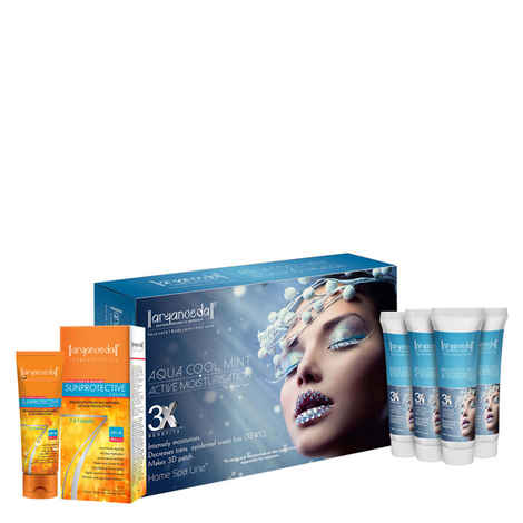 Buy Aryanveda Aqua Cool Mint Home Spa Kit With Spf-40 Combo Pack (200 g) - Purplle