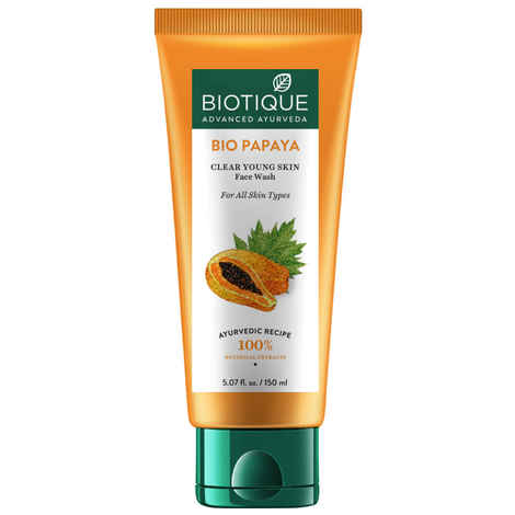 Buy Biotique Bio Papaya Visibly Ageless Scrub Wash For All Skin Types (150ml) - Purplle