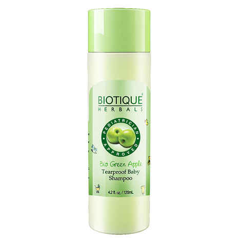Buy Biotique Bio Green Apple Tear Proof Baby Shampoo (120 ml)(New) - Purplle