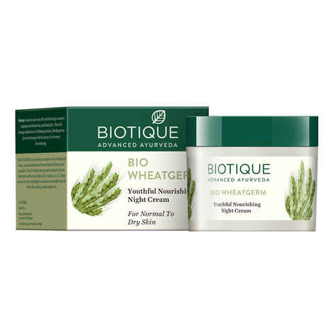 Buy Biotique Bio Wheatgerm Youthful Nourishing Night Cream (50 g) - Purplle