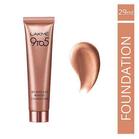 Buy Lakme 9 To 5 Weightless Mousse Foundation Rose Honey (29 g) - Purplle