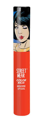 Buy Street Wear Color Rich Mega Shine Lip Gloss - Coral Bliss (7 ml) - Purplle