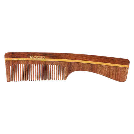 Buy Roots Rosewood Fine Teeth Comb With Handle For Fine Short Hair - Purplle