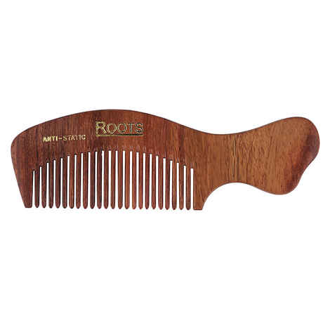 Buy Roots Wooden Combs With Handle For Short Hair - Purplle