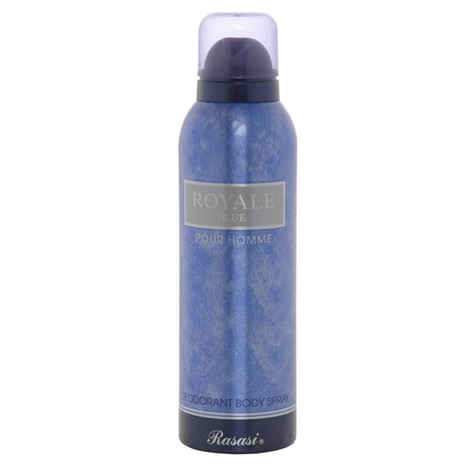 Buy Rasasi Royale Blue Deodorant Spray For Men (200 ml) - Purplle