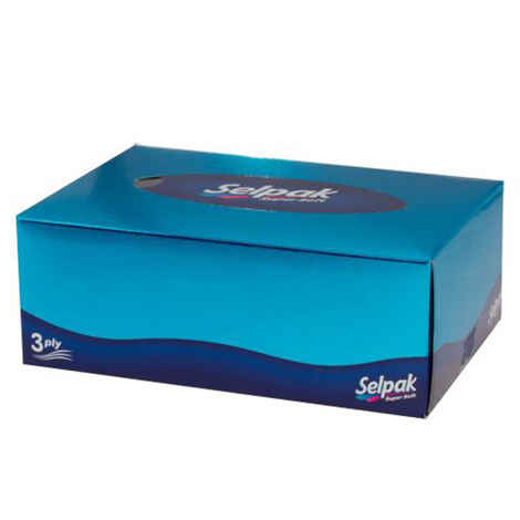 Buy Selpak Facial Tissue Paper Box Mini 3ply 70pulls - Purplle