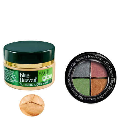 Buy Blue Heaven Face Glow & Eye Magic Eye Shadow 601 Combo (50 ml + 6 g) - Purplle