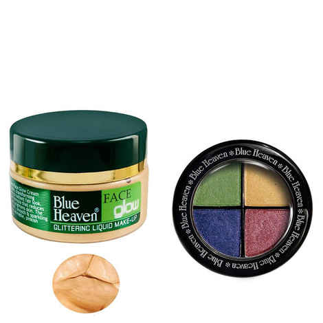 Buy Blue Heaven Face Glow & Eye Magic Eye Shadow 604 Combo (50 ml + 6 g) - Purplle