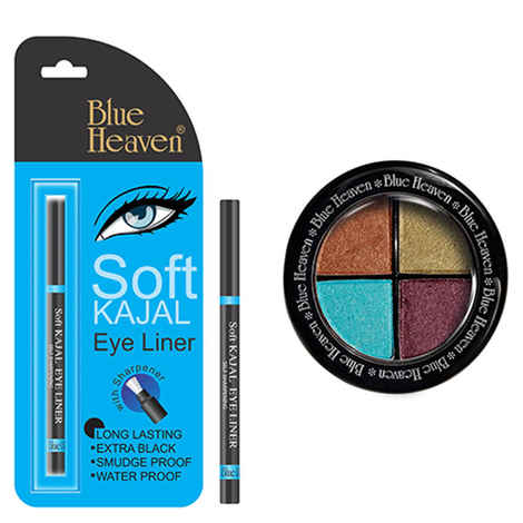 Buy Blue Heaven Eye Magic Eye Shadow 603 & Bh Kajal Liner Combo (6 g + 0.31 g) - Purplle