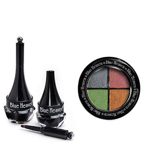 Buy Blue Heaven Eye Magic Eye Shadow 601 & Artisto Kajal Combo (6 g + 3.25 g) - Purplle