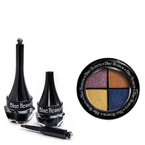 Buy Blue Heaven Eye Magic Eye Shadow 602 & Artisto Kajal Combo (6 g + 3.25 g) - Purplle