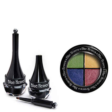 Buy Blue Heaven Eye Magic Eye Shadow 604 & Artisto Kajal Combo (6 g + 3.25 g) - Purplle