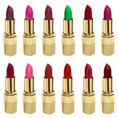 Buy Blue Heaven Combo Of 12 Xpression Lipstick (Cb 032, Cb 043, M 012, Mo 161, Mr 103, Gn 101, P 064, P 067, P 076, P 077, P 079, R 002) (4 g x 12 Pc) - Purplle