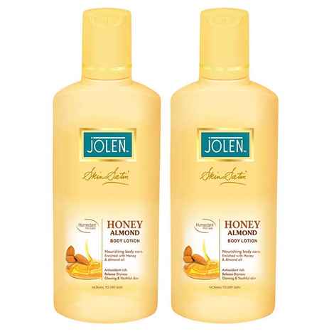 Buy Jolen Honey & Almond Lotion (Twin Pack) (500 ml) - Purplle