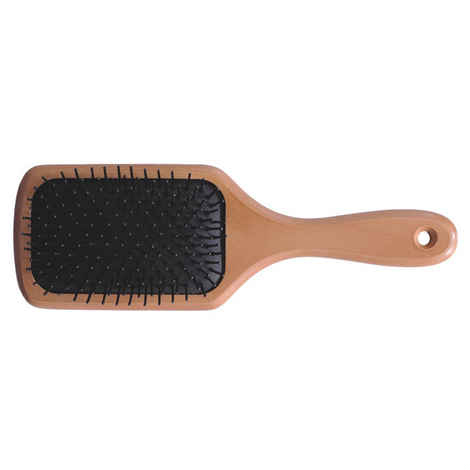 Buy Babila Big Paddle Hair Brush (Wooden) Hbv680 - Purplle