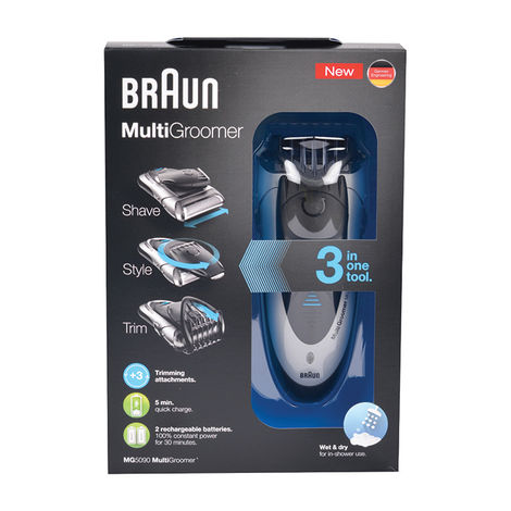 Braun MG5090 MN Multi Groomer Kit For Men (Silver)