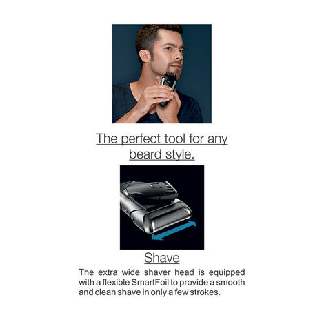 Braun MG5090 MN Multi Groomer Kit For Men (Silver)