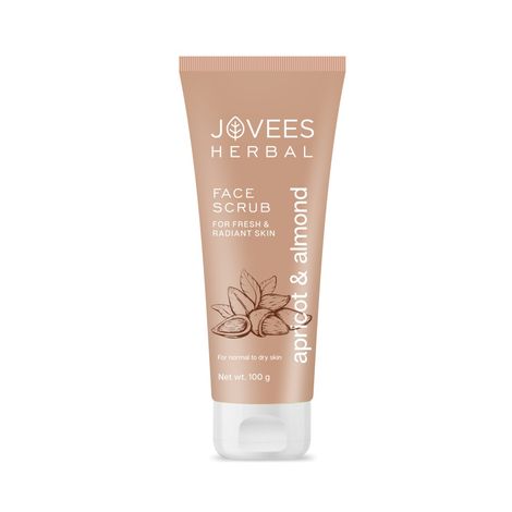 Buy Jovees Herbal Apricot & Almond Face Scrub with Almond, Apricot & Wheatgerm Oil | For Normal to Dry Skin | Gently Removes dead Skin Cells | Reduces Pi gmentation 100 gm-Purplle