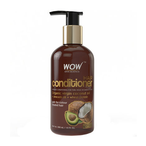 Buy WOW Skin Science Hair Conditioner With Organic Virgin Coconut Oil + Avocado Oil (300 ml)-Purplle