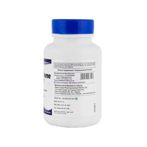 Healthvit L-Glutathione 100 Mg 60 Capsules Healthvit L-Glutathione 100 Mg 60 Capsules
