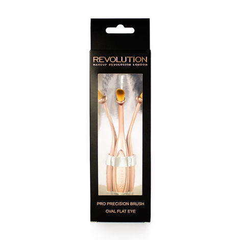 Buy Makeup Revolution Precision Brush Oval Flat Eye 1 PCS-Purplle