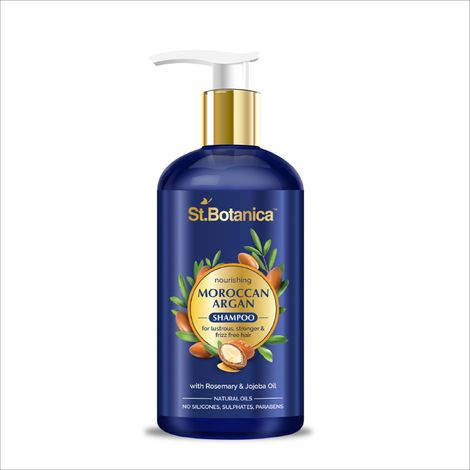 Buy StBotanica Moroccan Argan Hair Shampoo With Organic Argan Oil (No Sulphate & Paraben), 300ml-Purplle