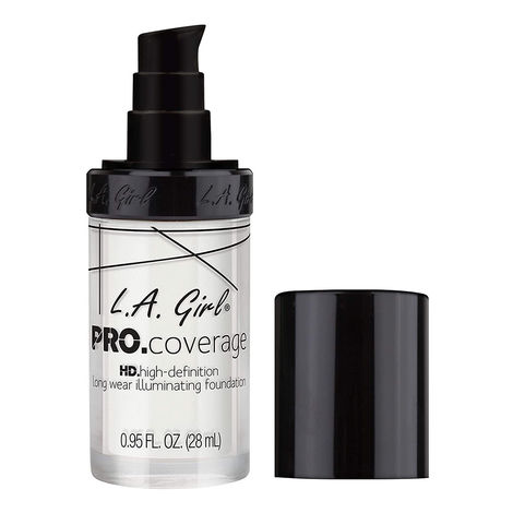 Buy L.A. Girl PRO. Coverage HD.high-defination long wear illuminating Foundation - White Lightener (28 ml)-Purplle