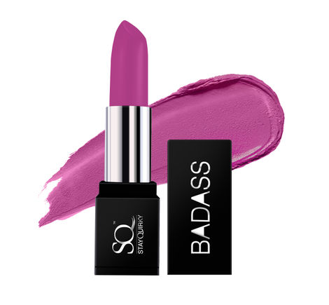 Buy Stay Quirky Lipstick, Soft Matte, Purple, Badass - Lip Kiss Is The Beginning 12 (4.2 g)-Purplle